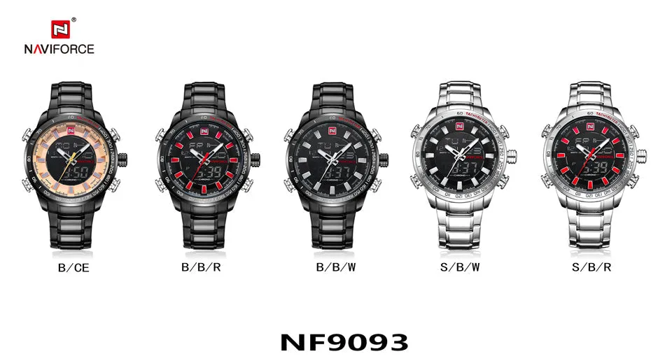 NAVIFORCE Mens Quartz Analog Watch Luxury Fashion Sport Wristwatch Waterproof Stainless Male Watches Clock Relogio Masculino