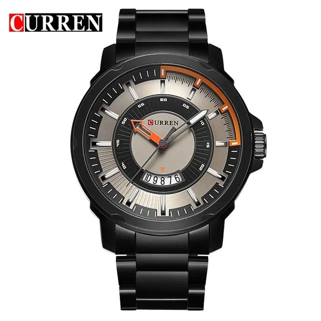 NEW CURREN watches men Top Brand fashion watch quartz Business watch male relogio masculino men Army sports Analog Casual date