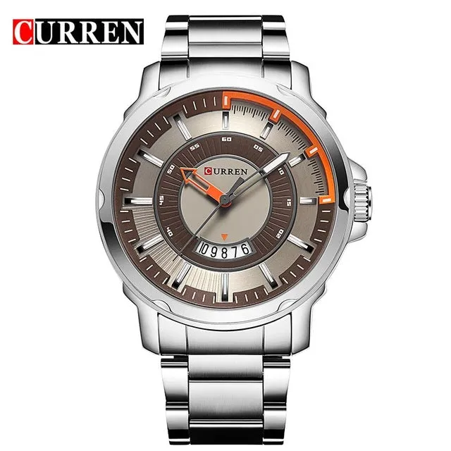 NEW CURREN watches men Top Brand fashion watch quartz Business watch male relogio masculino men Army sports Analog Casual date