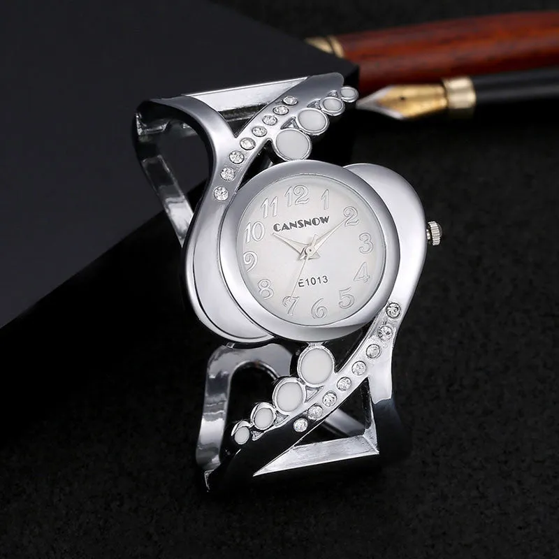 New design women bangle wristwatch quartz crystal luxury relojes rhinestone fashion female watches hot sale eleagnt mujer watch