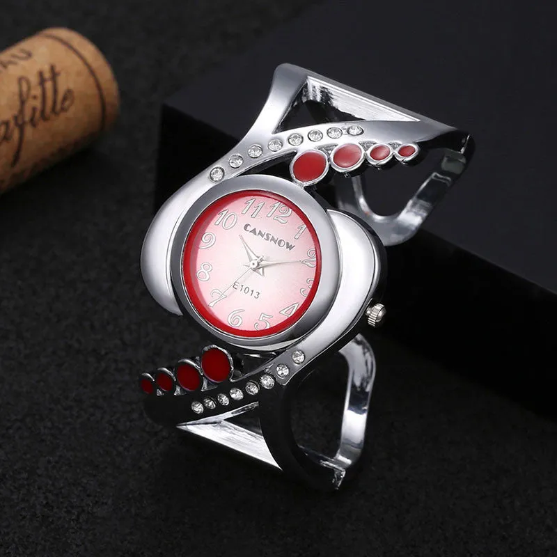 New design women bangle wristwatch quartz crystal luxury relojes rhinestone fashion female watches hot sale eleagnt mujer watch