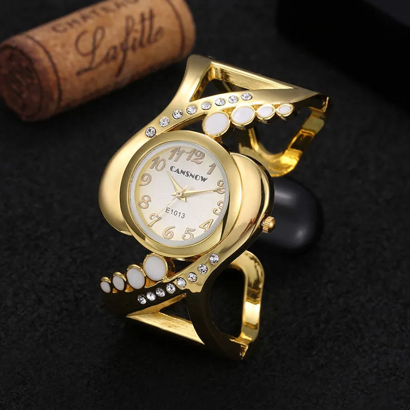 New design women bangle wristwatch quartz crystal luxury relojes rhinestone fashion female watches hot sale eleagnt mujer watch