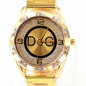 New DQG Fashion Luxury Crystal women watch