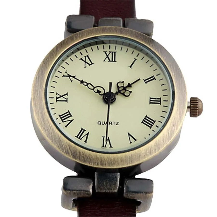 New fashion hot-selling Genuine leather female watch ROMA vintage watch women dress watches