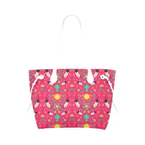 New Growth Pink Clover Canvas Tote Bag