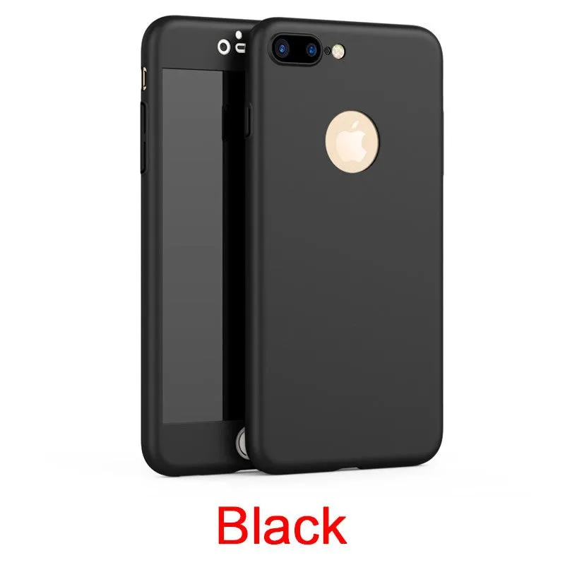 Newest Fashion 360 3in1 All-Protector Tempered Glass Frosting Case for for All Kinds of Smart Phone