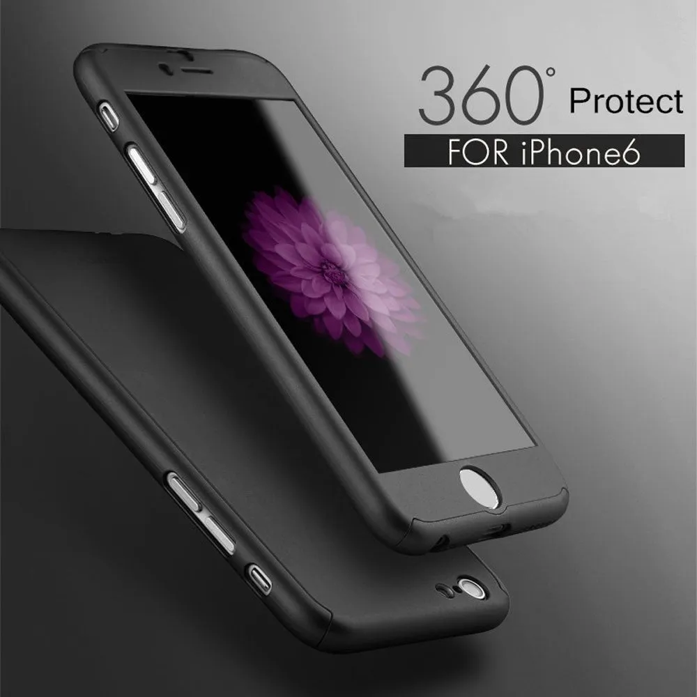 Newest Fashion 360 3in1 All-Protector Tempered Glass Frosting Case for for All Kinds of Smart Phone