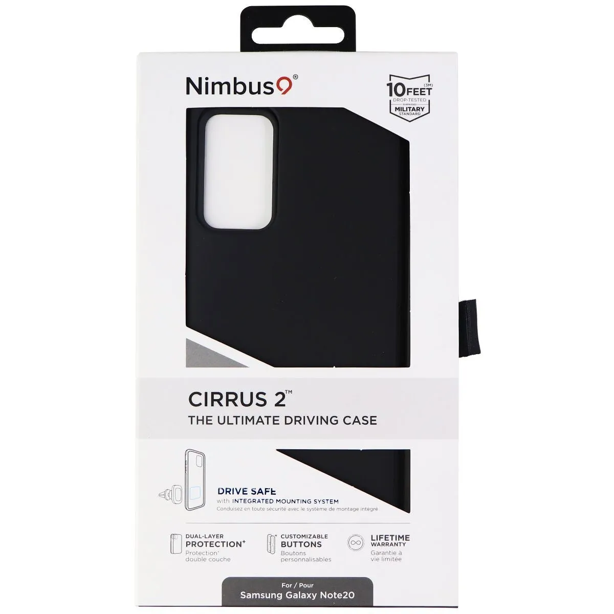 Nimbus9 Cirrus 2 Series Hard Case for Samsung Galaxy Note20 - Black