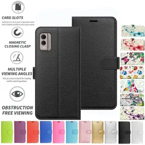 Nokia C22 Case Cover Flip Folio Leather Wallet Credit Card Slot