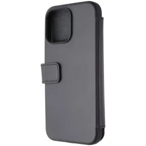 Nomad Modern Leather Folio Case for MagSafe for iPhone 15 Pro Max - Black