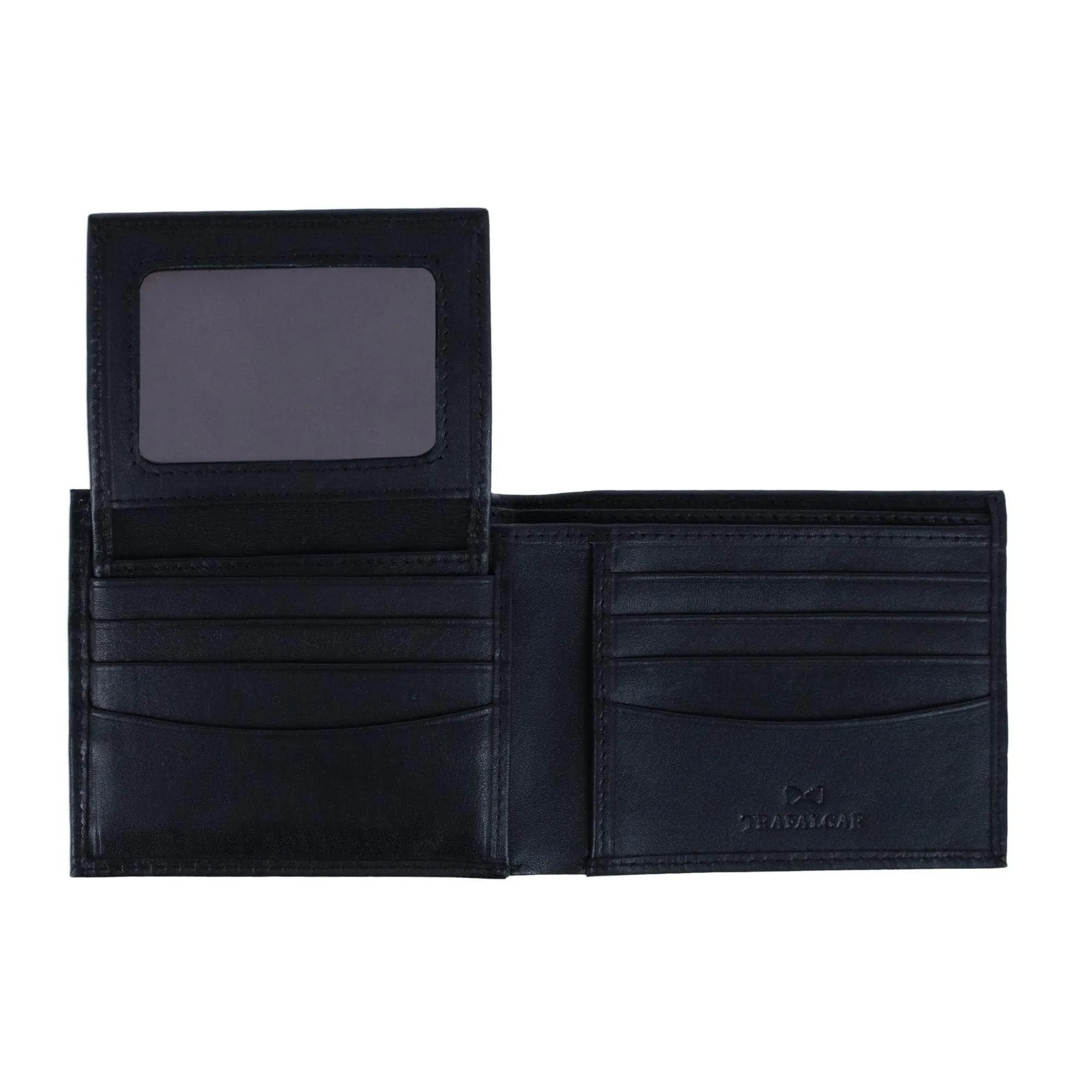 Orion Leather 8-Slot Bi-Fold Wallet with Removable ID Card Case