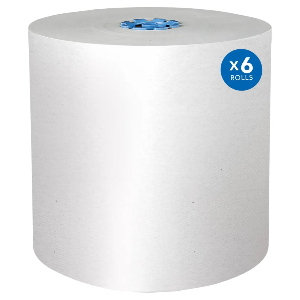 Paper Towel - Scott® Pro™ White Hard Roll Towels Colour Core System - Blue (Case of 6 Rolls), 43959