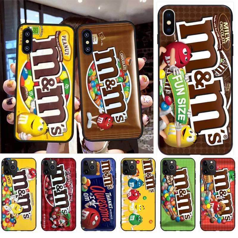 PENGHUWAN M&Ms Soft Silicone Phone Case