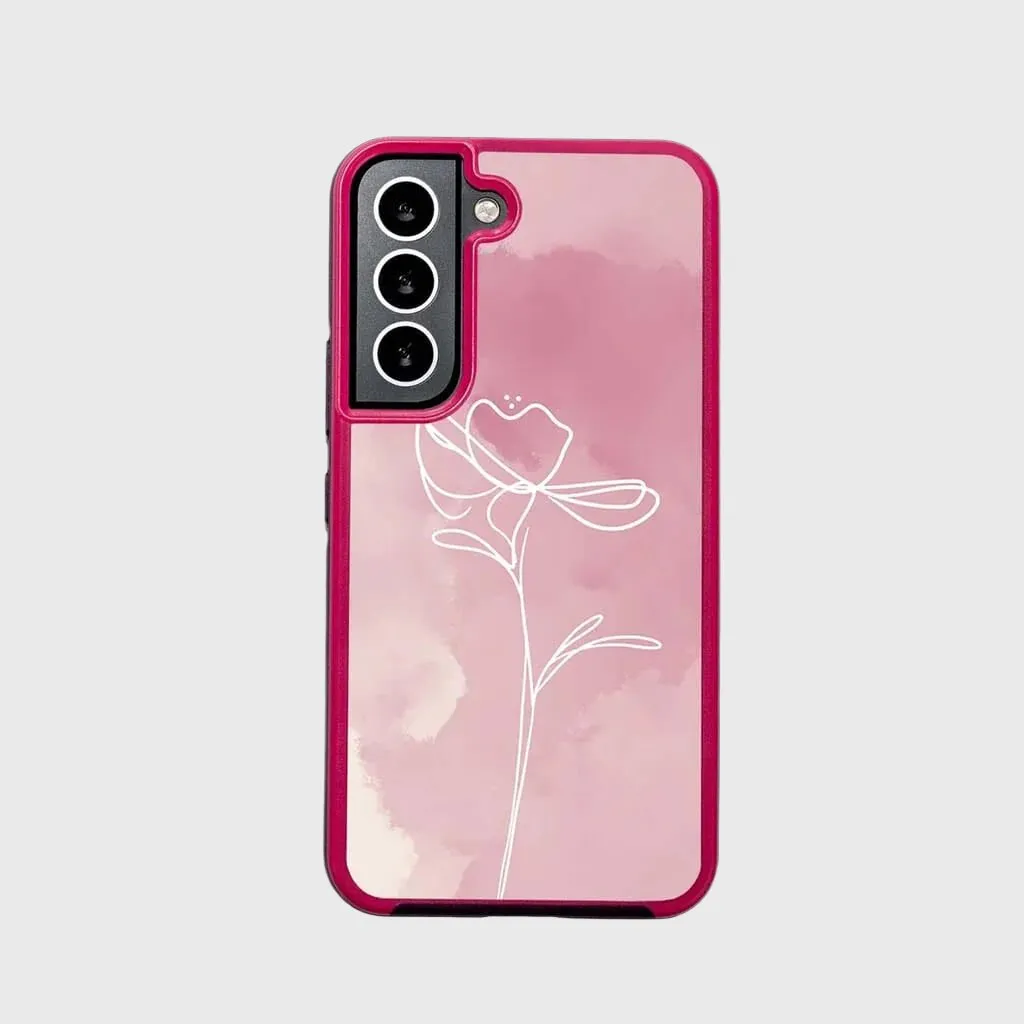 Pink Flower Samsung Galaxy S22 Case