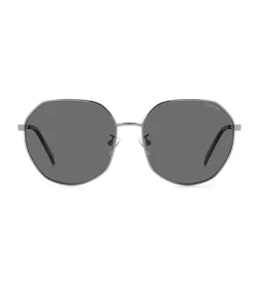 Polaroid Women's Grey Polarized Geometric Sunglasses