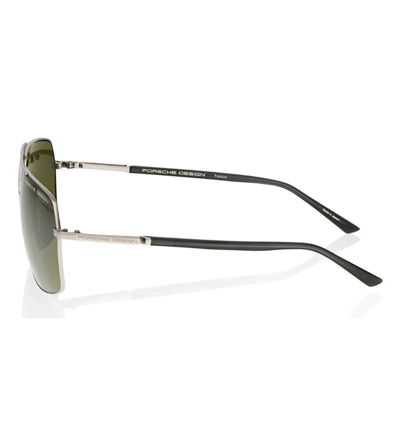 Porsche Design Men's Green Polarized Aviator Sunglasses