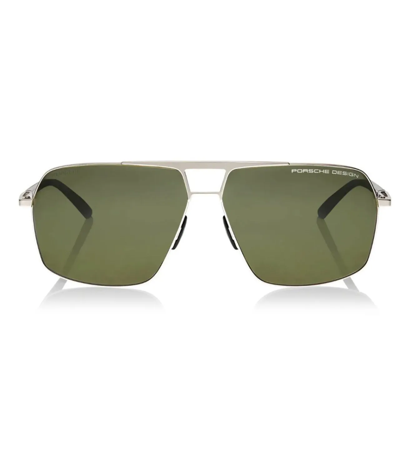 Porsche Design Men's Green Polarized Aviator Sunglasses