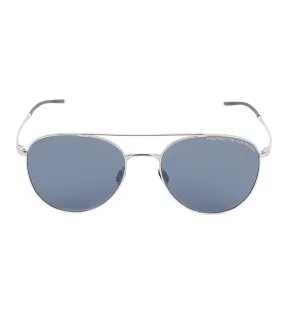 Porsche Design Unisex Blue/Black-mirrored Aviator Sunglasses