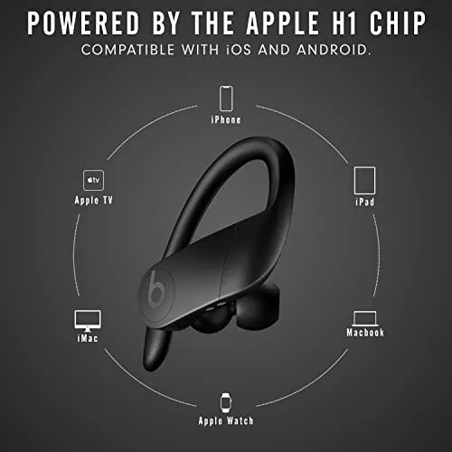 Powerbeats Pro Wireless Earbuds - Apple H1 Headphone Chip, Class 1 Bluetooth Headphones, 9 Hours of Listening Time, Sweat Resistant, Built-in Microphone - Black