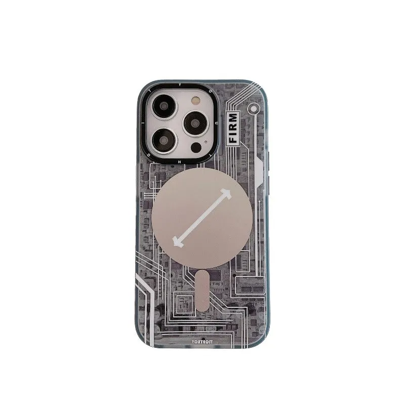 Printed Circuit Board PCB Magnetic Wireless Charging Phone Case For IPhone