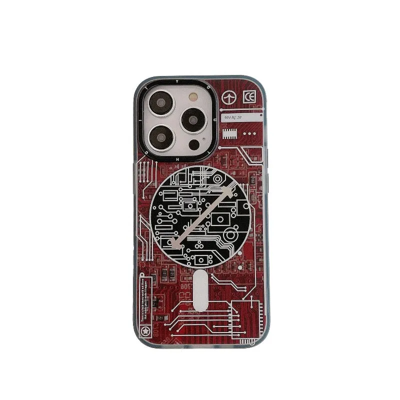 Printed Circuit Board PCB Magnetic Wireless Charging Phone Case For IPhone