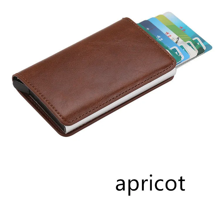 PU Automatic Card Card Holder RFID Multi-function Card Holder