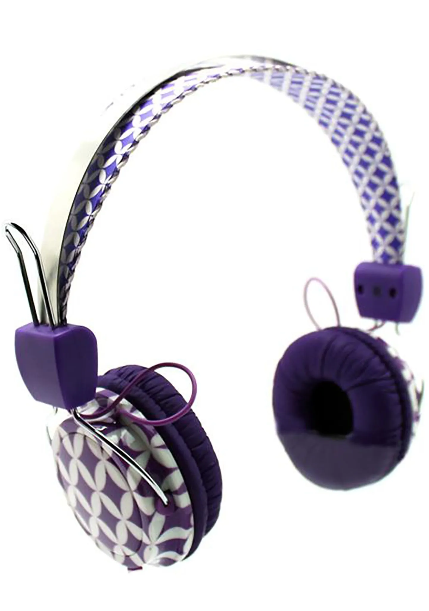 Purple Diamond Stereo Headphones