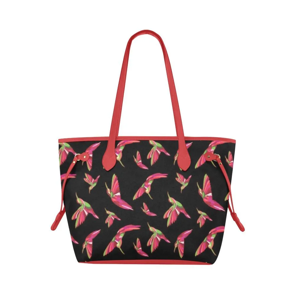 Red Swift Colourful Black Clover Canvas Tote Bag