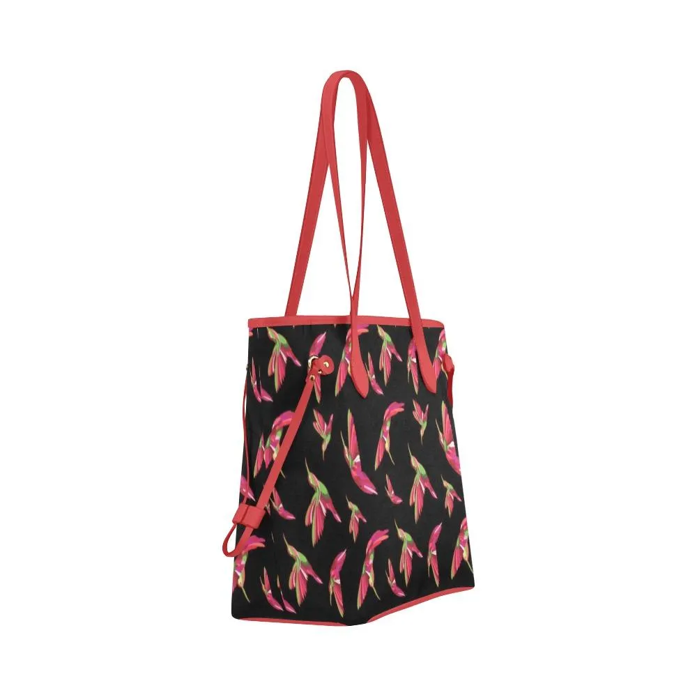 Red Swift Colourful Black Clover Canvas Tote Bag