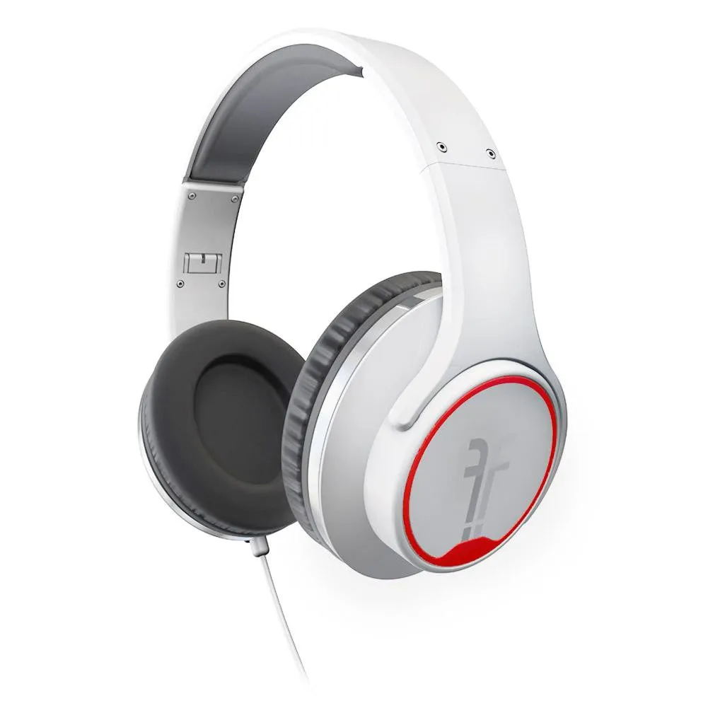 Refurbished Flips Audio FH2815WH Collapsible HD Headphones and Stereo Speakers, White