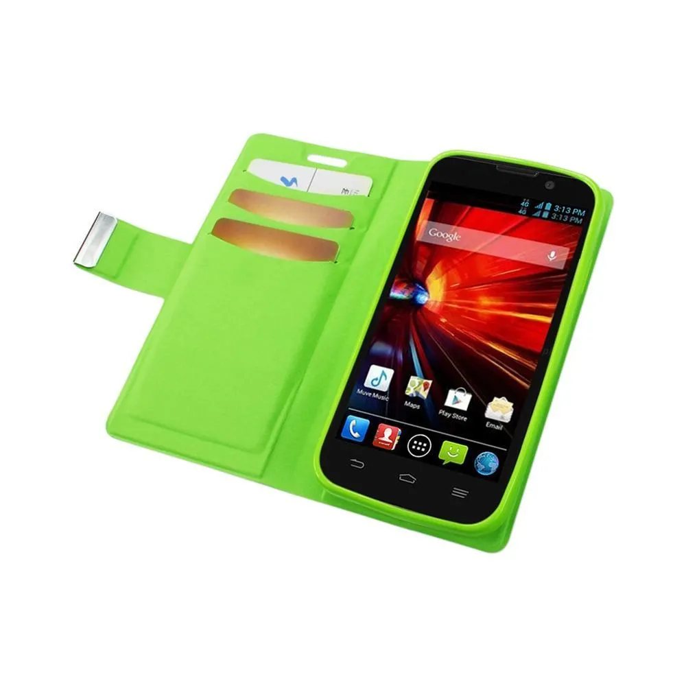 Reiko Magnetic Closure Flip Case ZTE Source N9511 Green