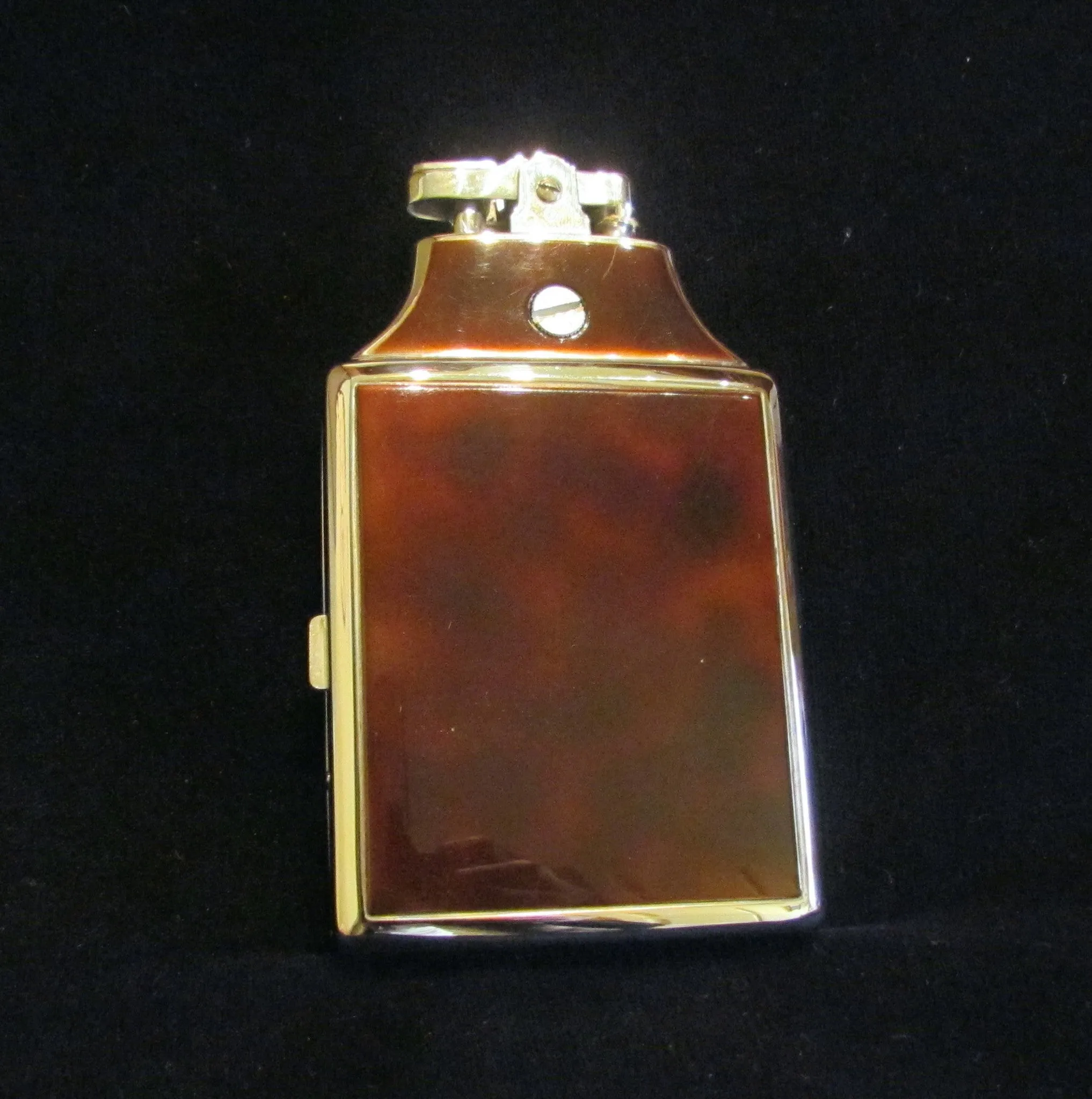 Ronson Case Lighter Master Case Cigarette Case 1930s Tortoise Shell Enamel Unused Mint Condition In Original Box