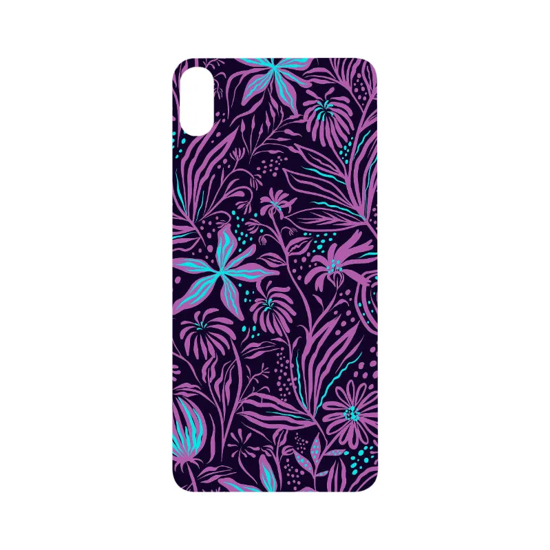 Rubber Case for iPhone XS Max (6.5") Purple sheets custom design