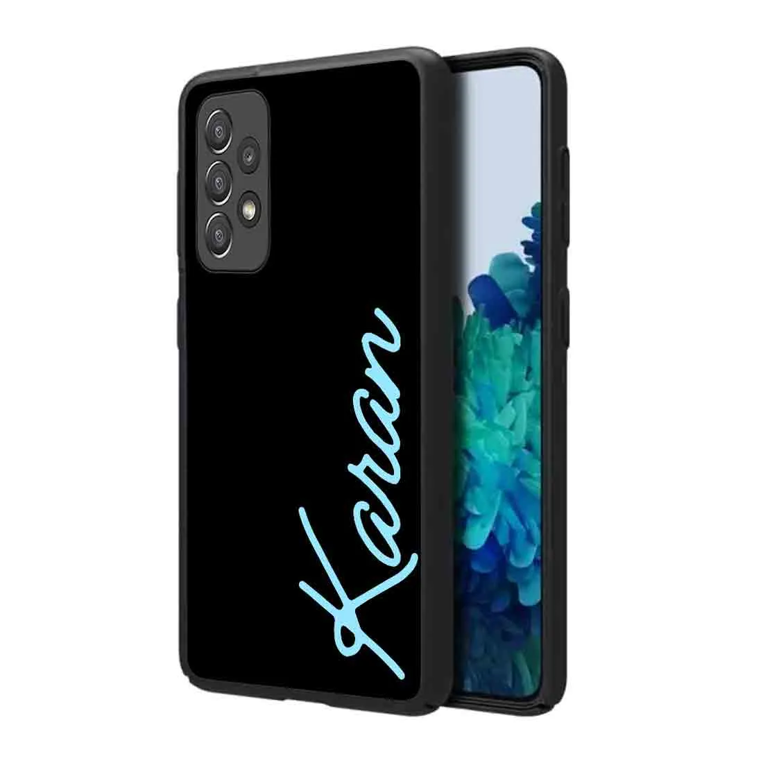 Samsung Galaxy A52 Back Cover Personalized with Name Designer Phone Cases - Neon