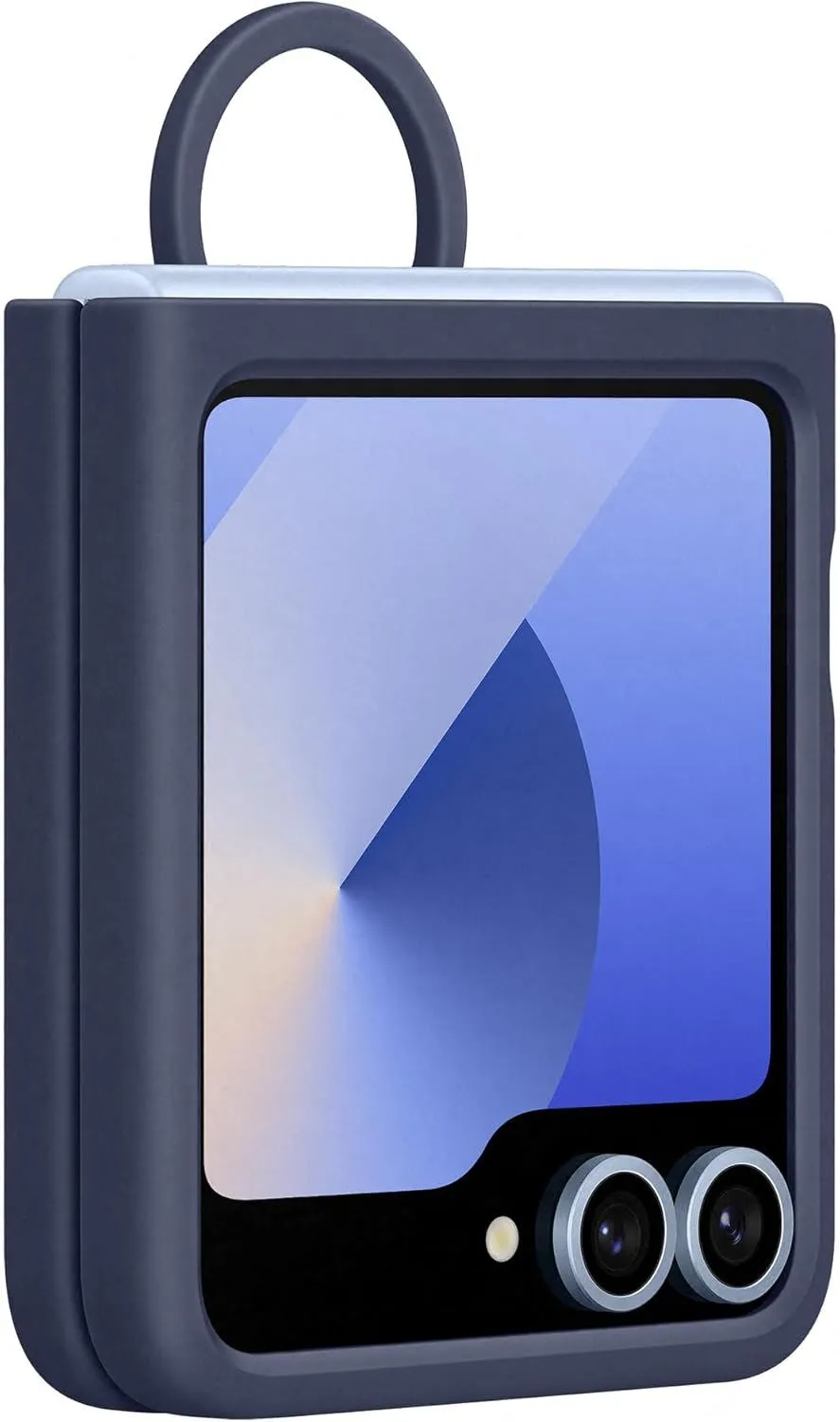 Samsung Galaxy Z Flip 6 Silicone Case with Ring Navy - EF-PF741TNEGWW