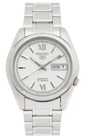 Seiko 5 SNKL51K1  Silver Stainless Automatic Watch Men