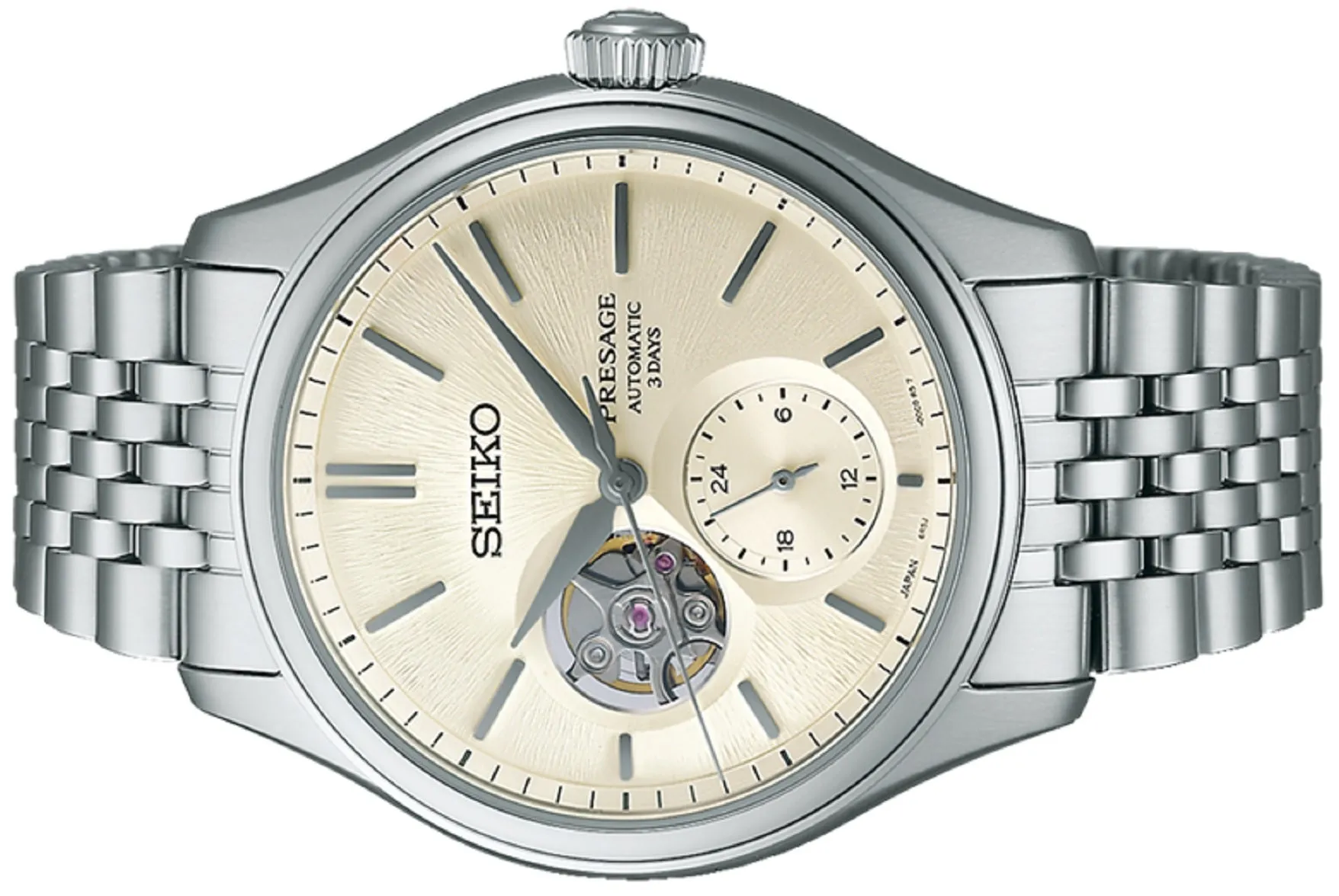 Seiko Presage SPB469J1 "Shiro-iro" Open Heart Classic Series Automatic Watch