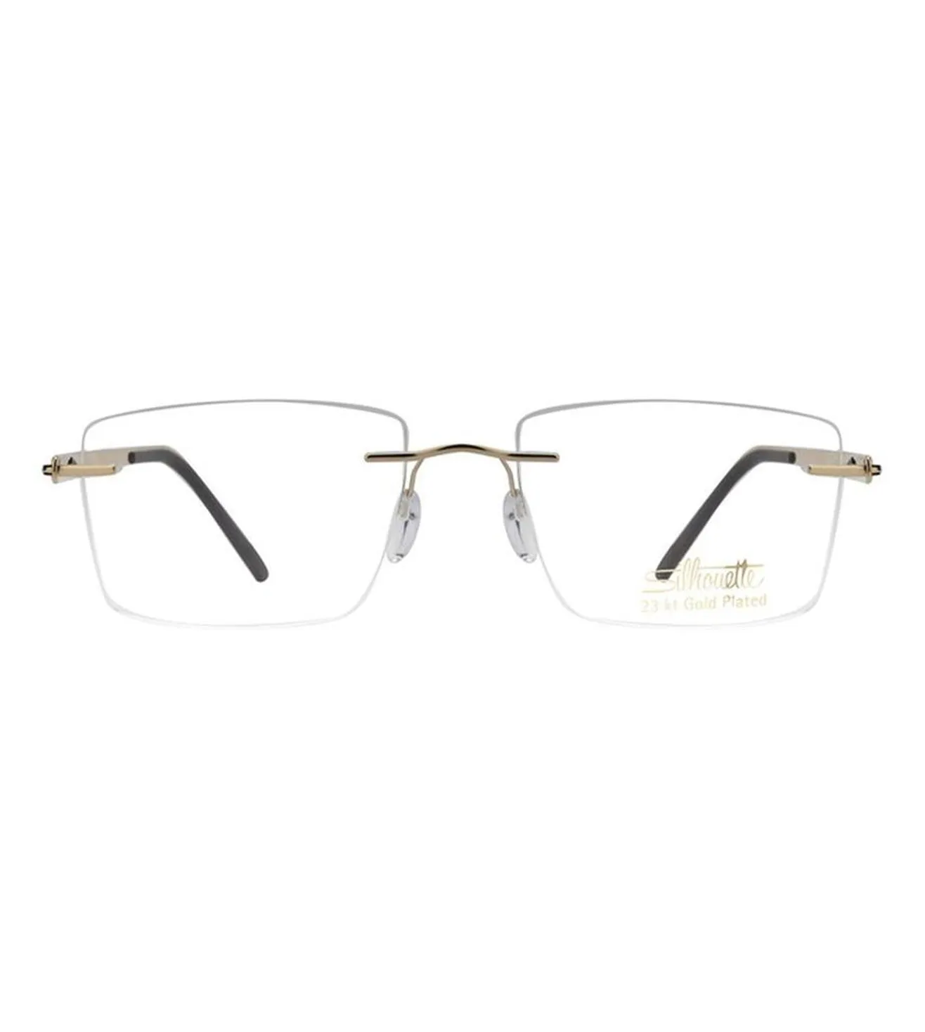 Silhouette Unisex Gold Rectangular Optical Frame