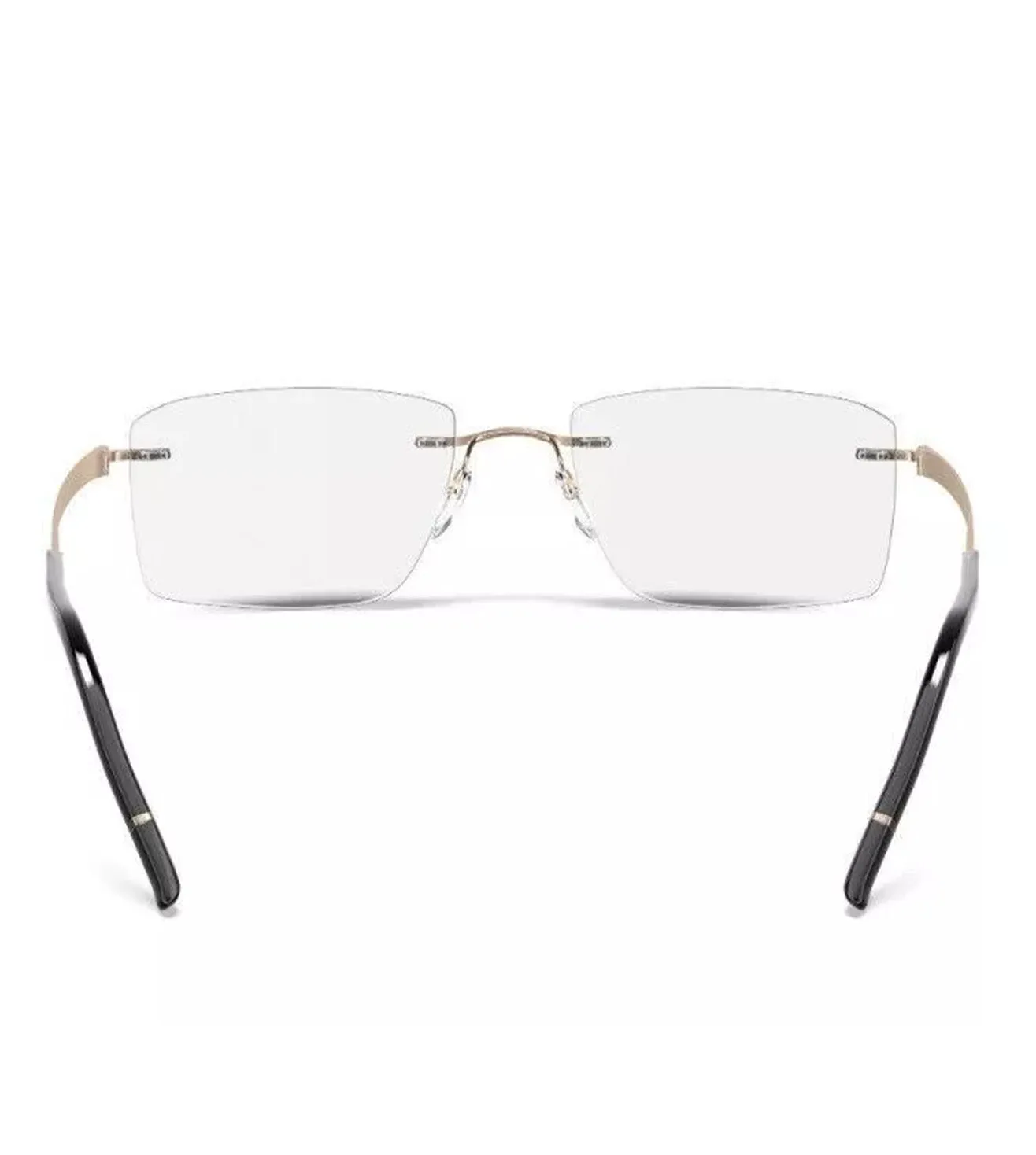 Silhouette Women's Gold Rectangular Optical Frame