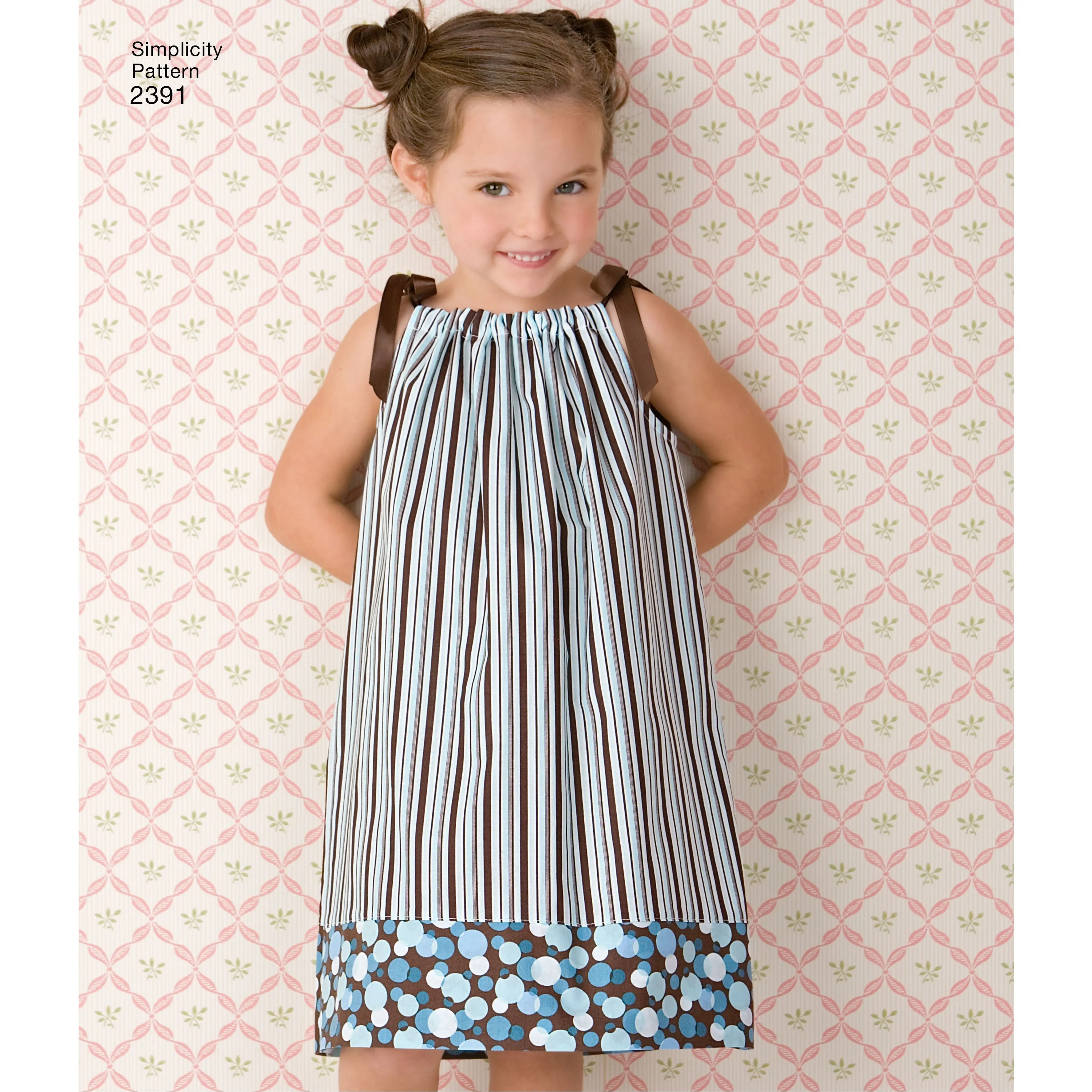 Simplicity Pattern 2391 Child's vintage pillow case fashion