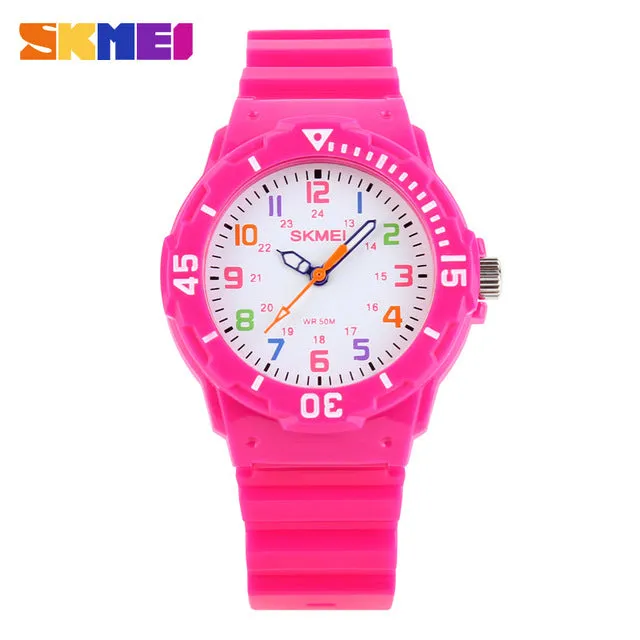 Skmei Children Watch Fashion Casual Watches Quartz Wristwatches Waterproof Jelly Kids Clock boys Hours girls Students Wristwatch