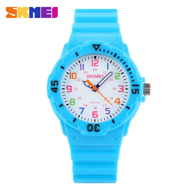 Skmei Children Watch Fashion Casual Watches Quartz Wristwatches Waterproof Jelly Kids Clock boys Hours girls Students Wristwatch