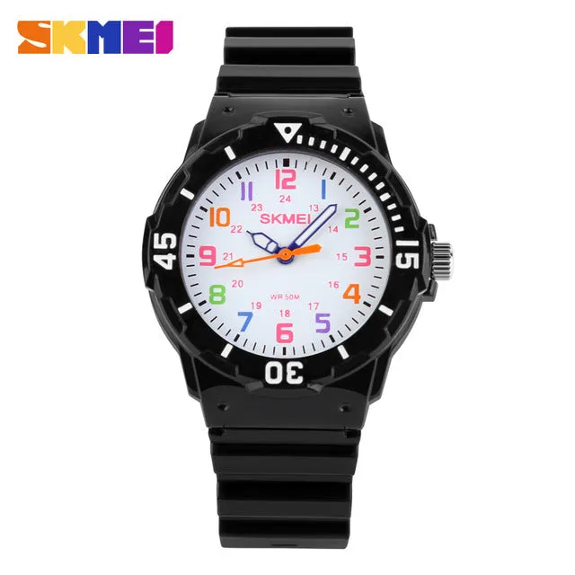 Skmei Children Watch Fashion Casual Watches Quartz Wristwatches Waterproof Jelly Kids Clock boys Hours girls Students Wristwatch