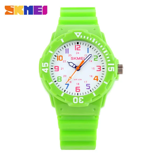 Skmei Children Watch Fashion Casual Watches Quartz Wristwatches Waterproof Jelly Kids Clock boys Hours girls Students Wristwatch