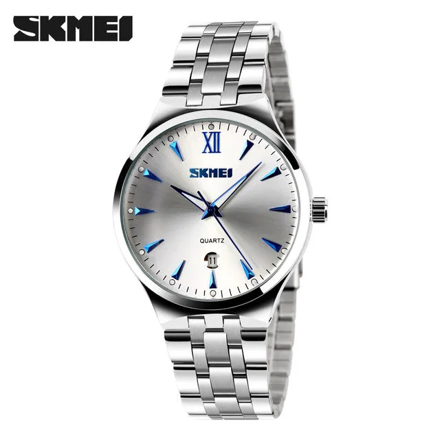 SKMEI Quartz Watch Women Fashion Casual Watches Relogio Feminino Montre Femme Reloj Mujer Full Steel Waterproof Wristwatches