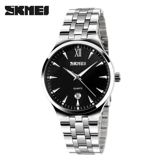 SKMEI Quartz Watch Women Fashion Casual Watches Relogio Feminino Montre Femme Reloj Mujer Full Steel Waterproof Wristwatches