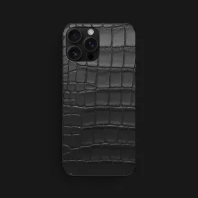 Slim Case Edition Black For iPhone 16 Pro Max In Alligator