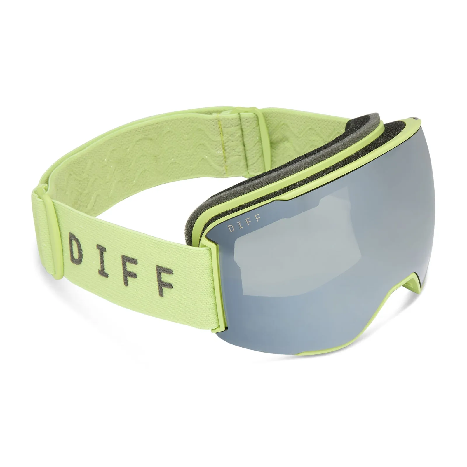 SNOW GOGGLES - ALPINE   LIME GREEN   SILVER MIRROR   POLARIZED SUNGLASSES