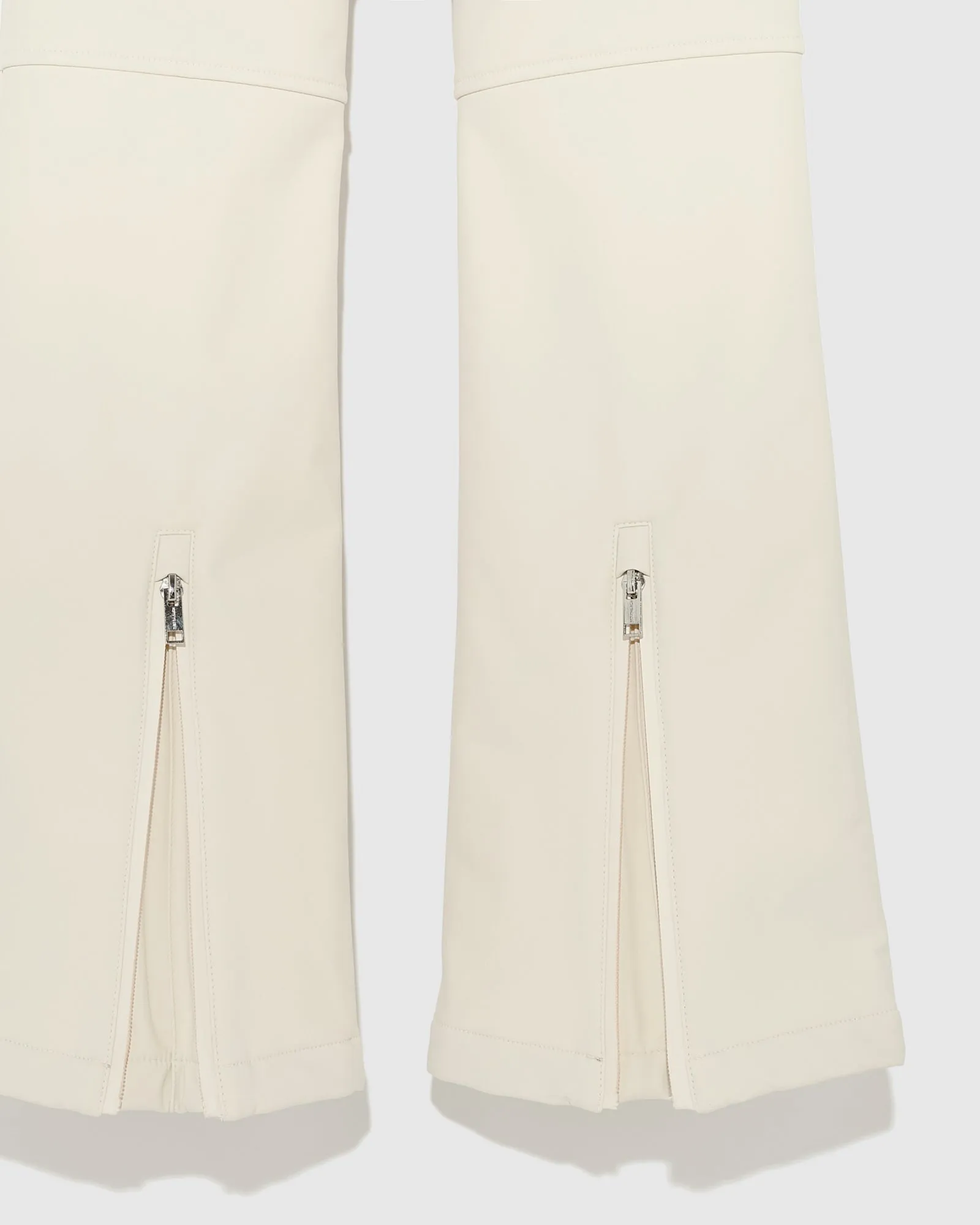 Softshell fabric flared fitted ski trousers