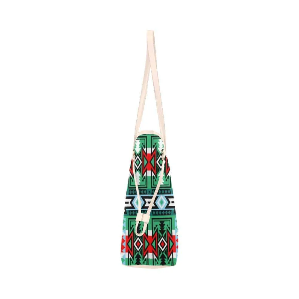 Star Blanket Clover Canvas Tote Bag